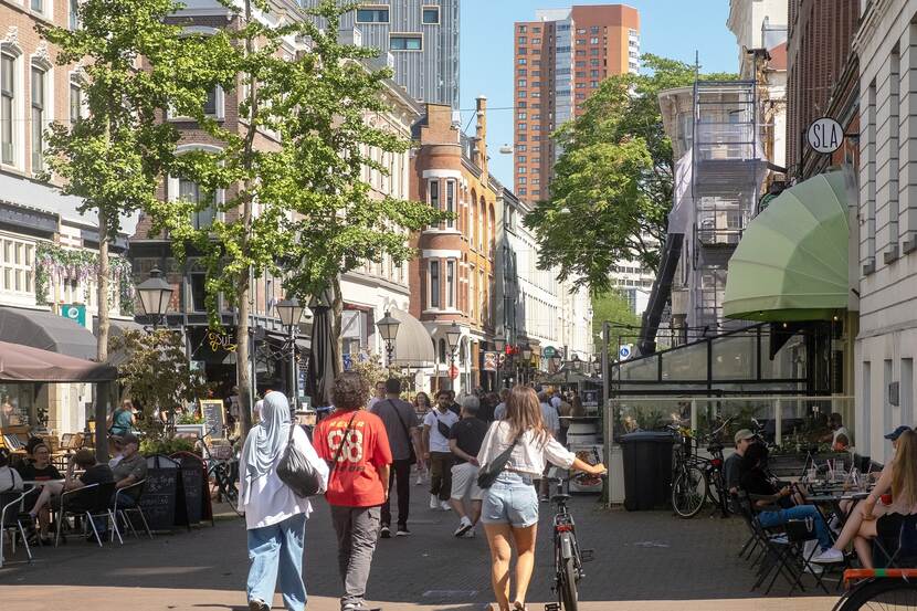 Winkelstraat in Rotterdam